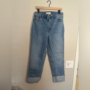 Abercrombie curve love 90’s straight ultra Highrise